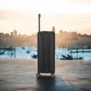 Travelite Next Trolley L Βαλίτσα Μεγάλη Αλουμινίου Μαύρη 100L