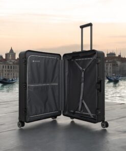 Travelite Next Trolley L Βαλίτσα Μεγάλη Αλουμινίου Μαύρη 100L