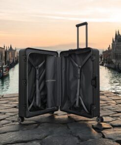 Travelite Next Trolley L Βαλίτσα Μεγάλη Αλουμινίου Μαύρη 100L