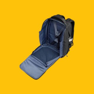 Piquadro Σακίδιο Πλάτης Ταξιδίου 23lt W139 Black