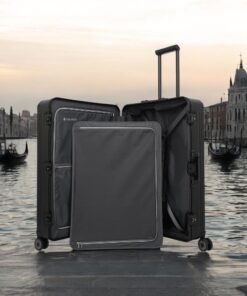 Travelite Next Trolley L Βαλίτσα Μεγάλη Αλουμινίου Μαύρη 100L