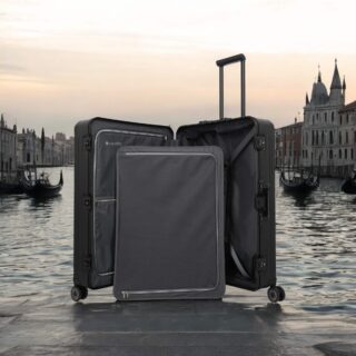 Travelite Next Trolley L Βαλίτσα Μεγάλη Αλουμινίου Μαύρη 100L