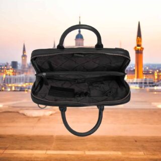 Chesterfield Tilbury Δερμάτινη Τσάντα Laptop Μαύρη