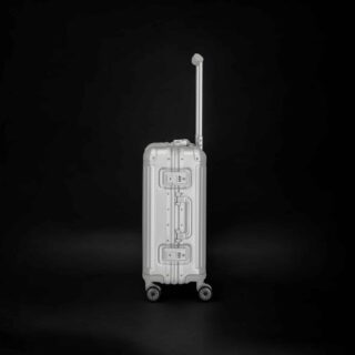 Travelite Next Trolley S Βαλίτσα Καμπίνας Αλουμινίου Ασήμι 39 lt