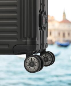 Travelite Next Trolley L Βαλίτσα Μεγάλη Αλουμινίου Μαύρη 100L