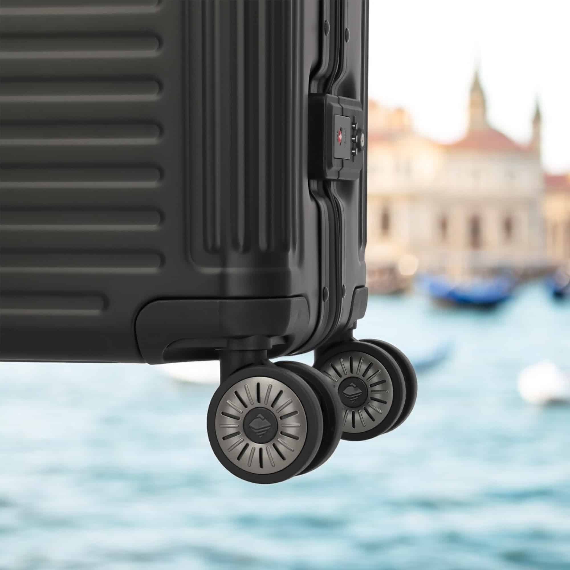 Travelite Next Trolley L Βαλίτσα Μεγάλη Αλουμινίου Μαύρη 100L