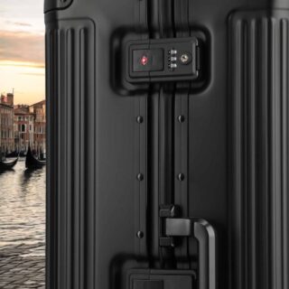 Travelite Next Trolley L Βαλίτσα Μεγάλη Αλουμινίου Μαύρη 100L