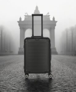 Travelite Next Trolley S Βαλίτσα Καμπίνας Αλουμινίου Μαύρη 39L