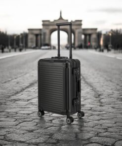 Travelite Next Trolley S Βαλίτσα Καμπίνας Αλουμινίου Μαύρη 39L