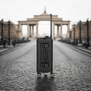 Travelite Next Trolley S Βαλίτσα Καμπίνας Αλουμινίου Μαύρη 39L