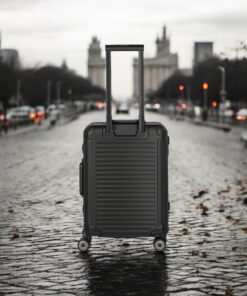 Travelite Next Trolley S Βαλίτσα Καμπίνας Αλουμινίου Μαύρη 39L