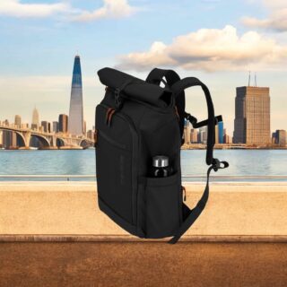 Travelite BRIIZE Rollup Backpack M Μαύρο