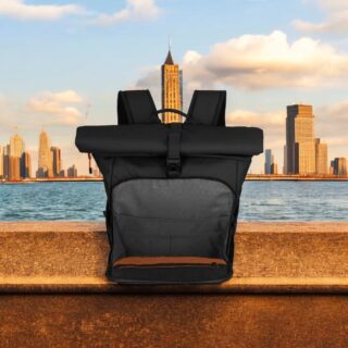 Travelite BRIIZE Rollup Backpack M Μαύρο