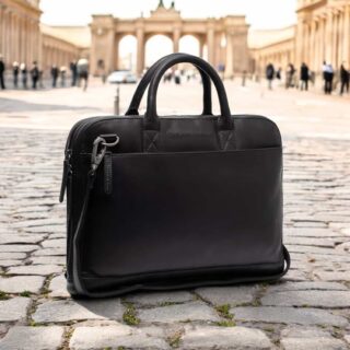 Chesterfield Tilbury Δερμάτινη Τσάντα Laptop Μαύρη