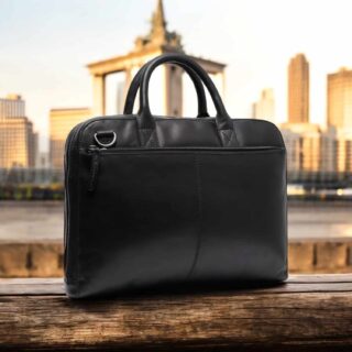 Chesterfield Tilbury Δερμάτινη Τσάντα Laptop Μαύρη