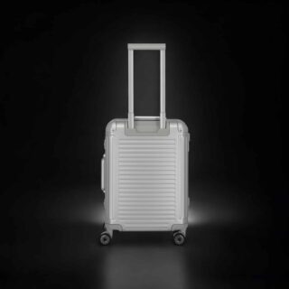 Travelite Next Trolley S Βαλίτσα Καμπίνας Αλουμινίου Ασήμι 39 lt