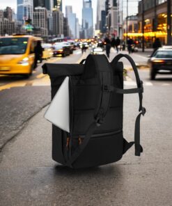 Travelite BRIIZE Rollup Backpack M Μαύρο