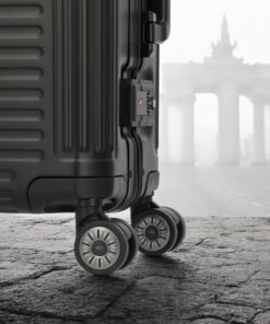 Travelite Next Trolley S Βαλίτσα Καμπίνας Αλουμινίου Μαύρη 39L