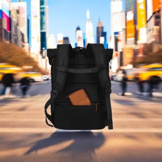 Travelite BRIIZE Rollup Backpack M Μαύρο