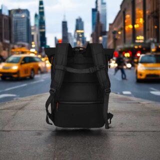 Travelite BRIIZE Rollup Backpack M Μαύρο