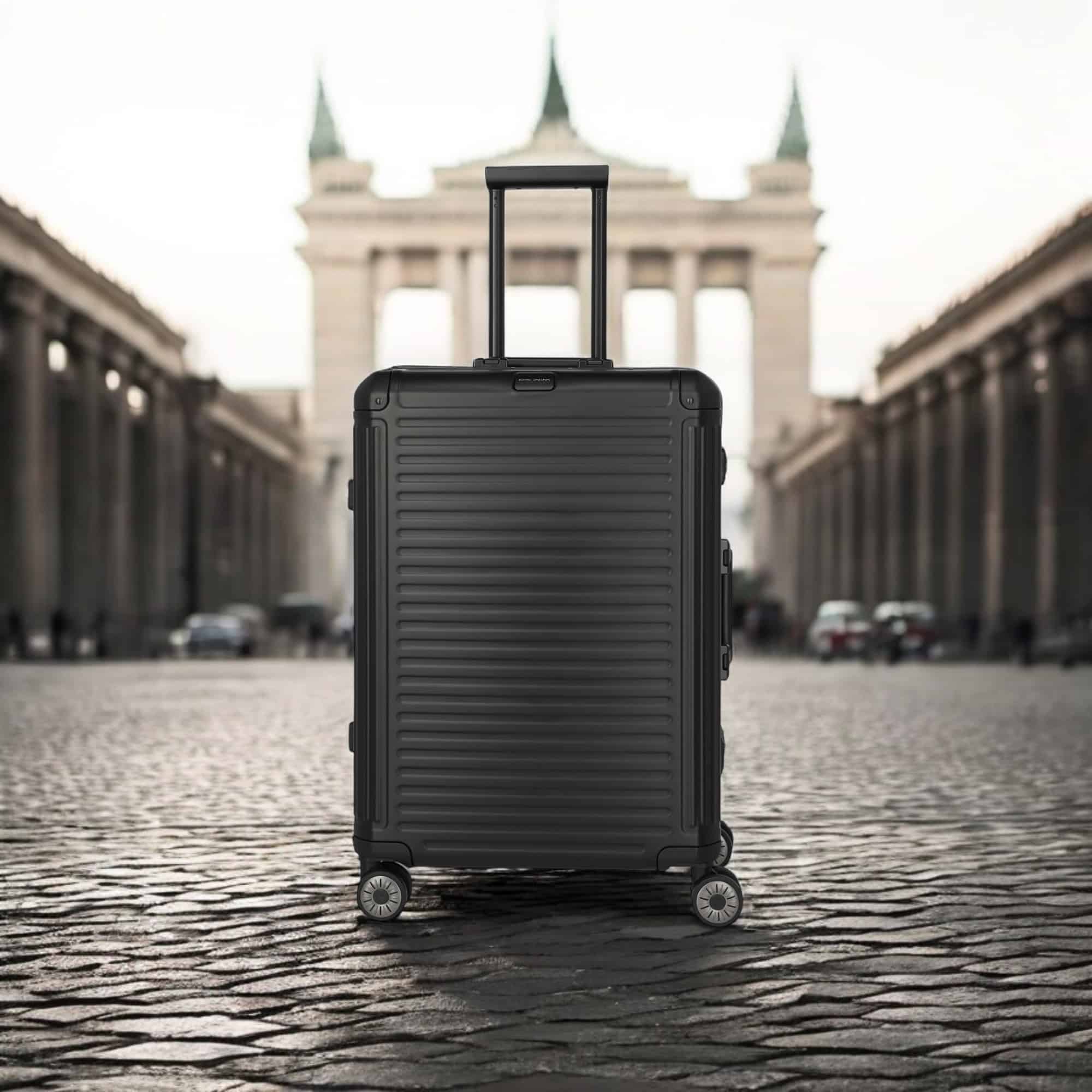Travelite Next Trolley M Βαλίτσα Αλουμινίου Μαύρη 69L