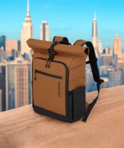 Travelite BRIIZE Rollup Backpack M Καρυδί