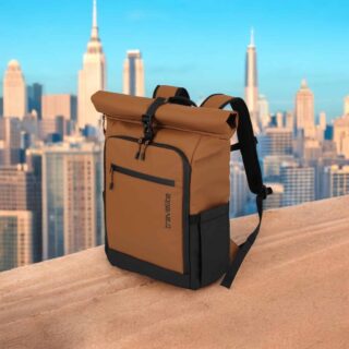 Travelite BRIIZE Rollup Backpack M Καρυδί