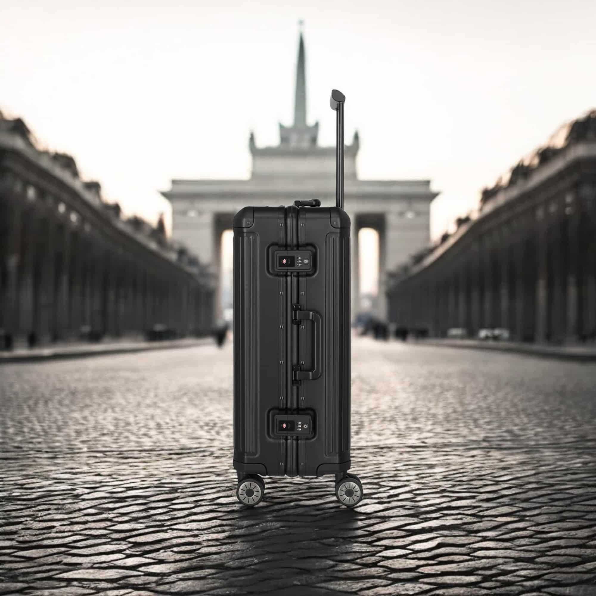 Travelite Next Trolley M Βαλίτσα Αλουμινίου Μαύρη 69L