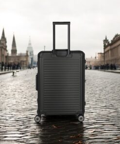 Travelite Next Trolley M Βαλίτσα Αλουμινίου Μαύρη 69L