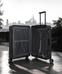 Travelite Next Trolley M Βαλίτσα Αλουμινίου Μαύρη 69L