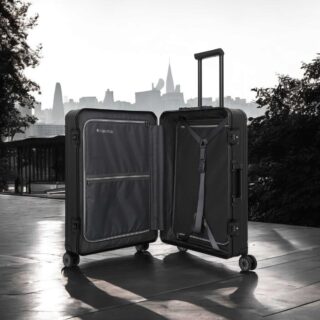 Travelite Next Trolley M Βαλίτσα Αλουμινίου Μαύρη 69L