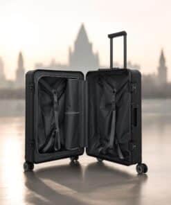 Travelite Next Trolley M Βαλίτσα Αλουμινίου Μαύρη 69L
