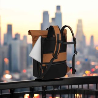 Travelite BRIIZE Rollup Backpack M Καρυδί