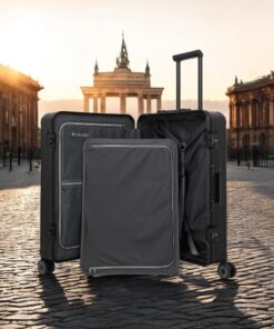 Travelite Next Trolley M Βαλίτσα Αλουμινίου Μαύρη 69L