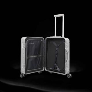 Travelite Next Trolley S Βαλίτσα Καμπίνας Αλουμινίου Ασήμι 39 lt