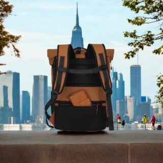 Travelite BRIIZE Rollup Backpack M Καρυδί