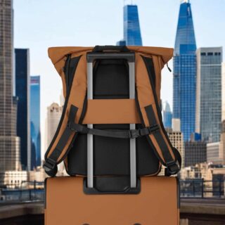 Travelite BRIIZE Rollup Backpack M Καρυδί