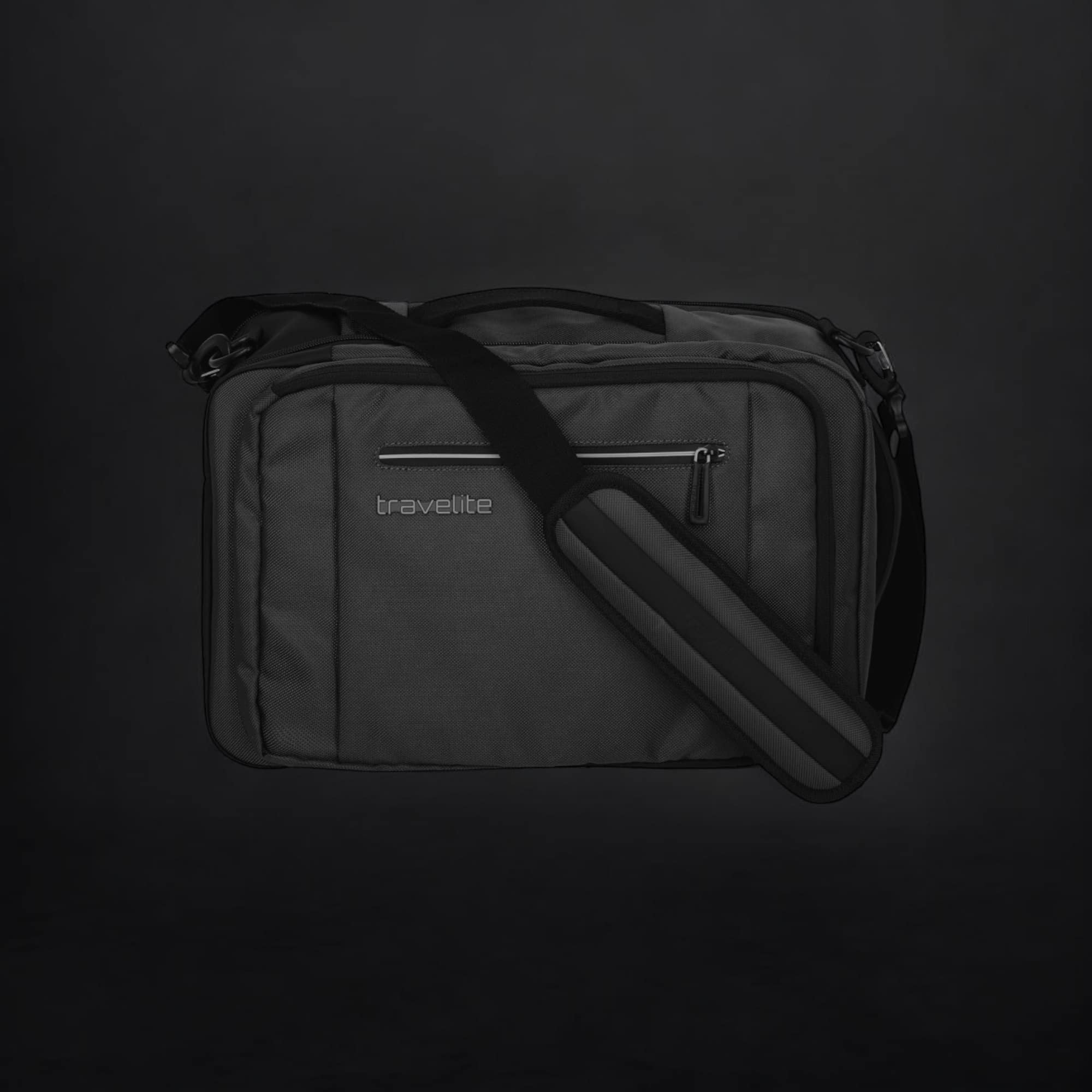 Travelite Crosslite Τσάντα Επιβίβασης Σακίδιο Πλάτης Μαύρo