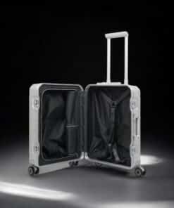 Travelite Next Trolley S Βαλίτσα Καμπίνας Αλουμινίου Ασήμι 39 lt
