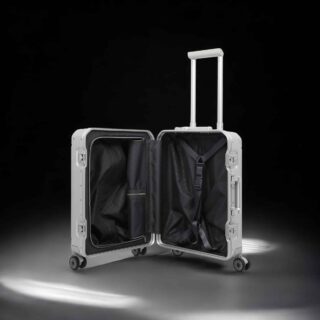 Travelite Next Trolley S Βαλίτσα Καμπίνας Αλουμινίου Ασήμι 39 lt