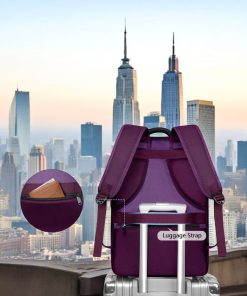 Matein 1197 Σακίδιο Πλάτης Ταξιδιού 40L 17” Μωβ