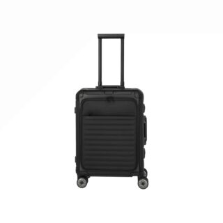Travelite Next Βαλίτσα Καμπίνας Αλουμινίου Μαύρη S+ με Θήκη Laptop