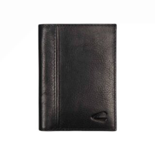 Camel Active Pine Θήκη Καρτών Δερμάτινη Μαύρη