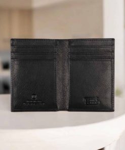 Camel Active Pine Θήκη Καρτών Δερμάτινη Μαύρη