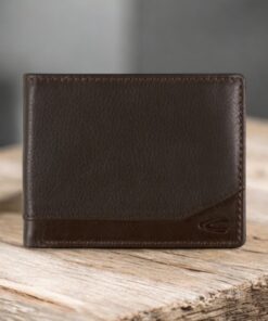 Camel Active Stone Πορτοφόλι Πλάγιο Μικρό Καφέ Σκούρο