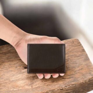 Camel Active Stone Πορτοφόλι Πλάγιο Μικρό Καφέ Σκούρο