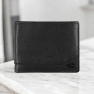 Camel Active Stone Πορτοφόλι Πλάγιο Μικρό Μαύρο