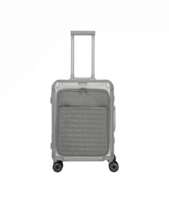 Travelite Next Βαλίτσα Καμπίνας S+ Αλουμινίου Ασημί με Θήκη Laptop