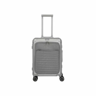Travelite Next Βαλίτσα Καμπίνας S+ Αλουμινίου Ασημί με Θήκη Laptop