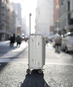 Travelite Next Βαλίτσα Καμπίνας S+ Αλουμινίου Ασημί με Θήκη Laptop